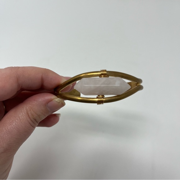 STATEMENT ROSE QUARTZ BRACELET - Picture 7 of 11